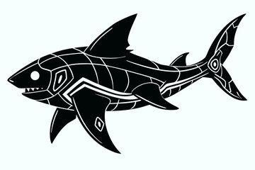 High-quality fish vector illustration ideal for use in marine-themed designs, seafood branding, educational materials, fishing club logos, and aquatic decor. This scalable and versatile vector feature