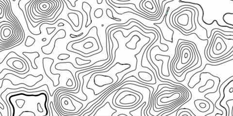 Abstract topographic contours map background. Topography white wave lines vector background. Topographic map Patterns, Topographic map and place for texture. Wavy curve lines banner design. 