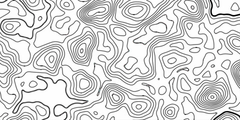 Fototapeta premium Abstract topographic contours map background. Topography lines and circles background. Topographic map Patterns, Topographic map and place for texture. Vector. 