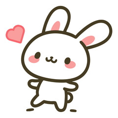 토끼캐릭터 © 지원 이
