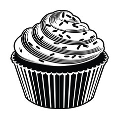 cupcake vector illustration