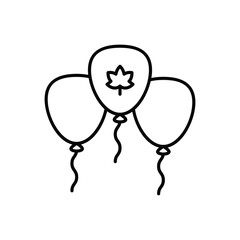 Balloons  icon vector stock illustration