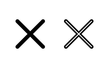 Close icon vector illustration. Delete sign and symbol. cross sign
