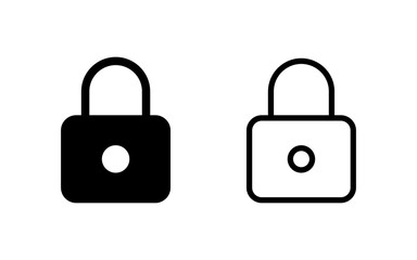 Lock icon vector illustration. Padlock sign and symbol. Encryption icon. Security symbol