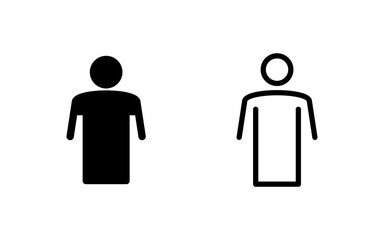Man icon vector illustration. male sign and symbol. human symbol