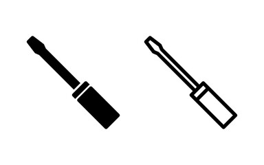Screwdriver icon vector illustration. tools sign and symbol