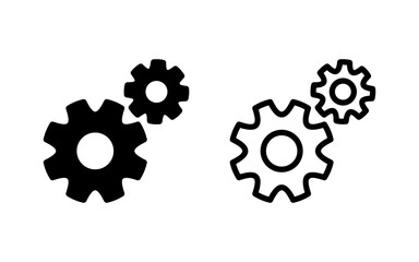 setting Icon vector illustration. Cog settings sign and symbol. Gear Sign