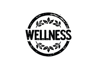 Health, Wellness logo, natural, wellness, nature, people, lealth, minimalist logo, Icon, element vector cartoon illustration