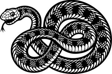 High-quality anaconda vector illustration showcasing the powerful and iconic snake in a detailed, stylized form. Ideal for wildlife education materials, reptile-themed designs, zoo brochures, nature d