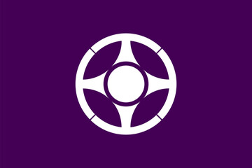 Flag of Choshi, Chiba, Flag background, EPS10. Vector illustration