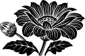 Beautiful and high-resolution flower vector illustration, perfect for greeting cards, wedding invitations, textile prints, packaging, branding, and digital artwork. This versatile and scalable floral 