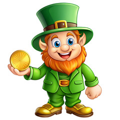 leprechaun with gold pot