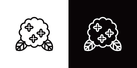 紫陽花のラインアイコン