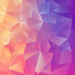 Fototapeta premium Abstract Colorful Polygonal Background with Pink, Purple, and Orange Triangles
