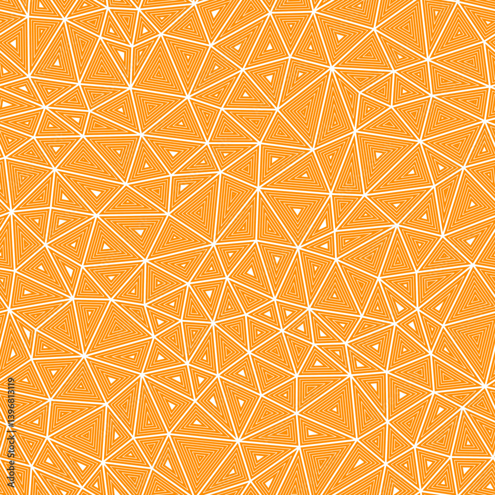 Poster vector science background. compact shape size. multiple repeated inner triangles. solid color style.