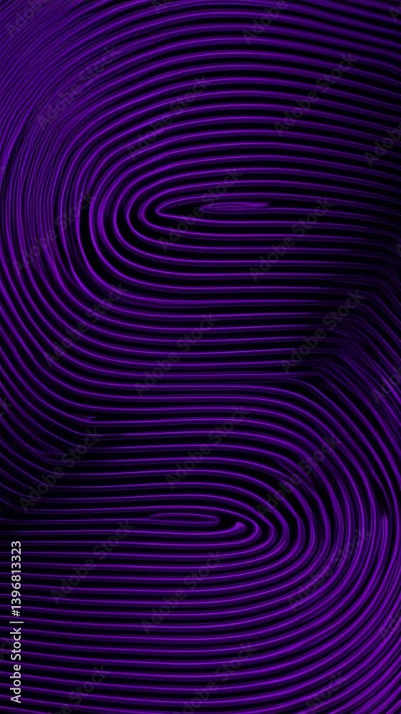 Poster abstract 3d rendering, twisted shape, modern illustration, background design