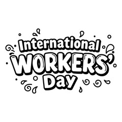 Fototapeta premium International Workers Day Graphic