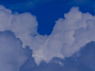 Beautiful dramatic sky with stormy clouds before rain