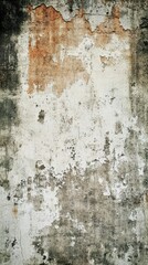 A wall displaying bold red and white paint with unique brush strokes and texture