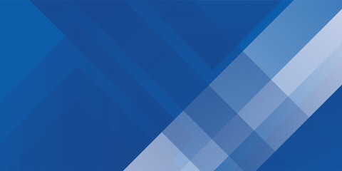 Fototapeta premium Abstract bacgkround blue and white gradient. Modern blue abstract rectangle box lines background for presentation design, banner, brocure, and business card
