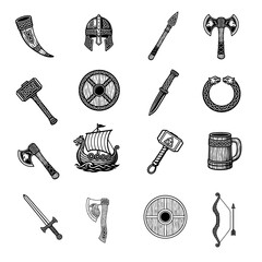 keltische Wikinger symbole Set