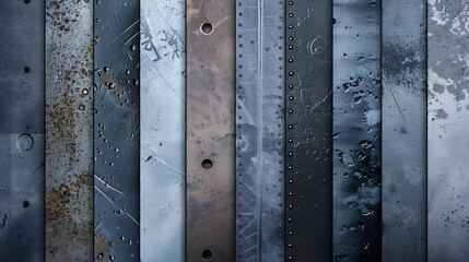 Rough industrial metal plates rivets weld marks providing a rugged and strong background perfect for construction heavy industry and engineering designs Industrial background with rough metal textures