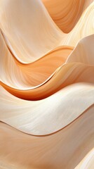 Elegant Abstract Waves of Warm Tones, Texture, and Flowing Movement for Artistic Design