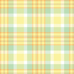 Elegant Soft apricot & Neon dark cream Seamless Tartan Textile Design
