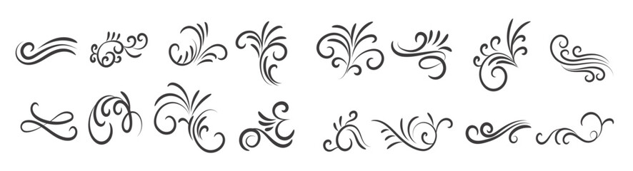 Ornamental frame Different Design, Decorative dividers, Swirl elements, Corner design, Vector graphic elements for design vector elements 