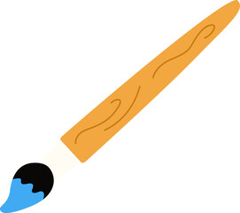 Stationary Paintbrush and Color Splash