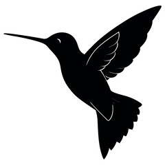 Hummingbird-silhouette. 