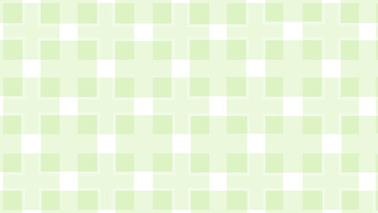 Fototapeta premium Green and white geometric seamless pattern with squares. Plaid checkered background.