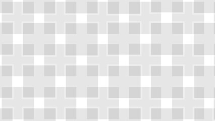 Grey and white geometric seamless pattern with squares. Plaid checkered background.