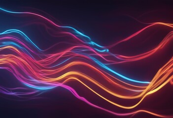 neon abstract simple modern line rendering glowing colorful wavy wallpaper 3d dark background pink ultraviolet spectrum helix cyber stage gradient floor curvy energy minimalist glow technology