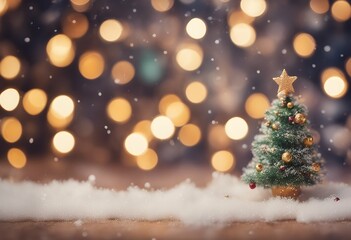 wide background snow holiday decorated tree lights new design garland winter border blurred widescreen art christmas festive xmas year backdrop screen frame celebrate beautiful decor closeup