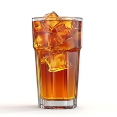  Refreshing Iced Tea: A tall glass filled with iced tea is the epitome of refreshment, showcasing a perfect balance of the beverage and the clear ice, evoking a sense of cool contentment.