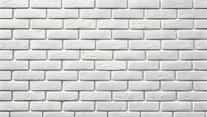 Fototapeta premium Stylish white brick pattern wall interior space texture showcase minimalist design natural light aesthetic appeal