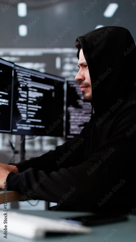 Poster Hacker And Computer Data Breach