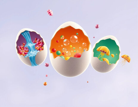 Surprise Worlds Inside Easter Eggs