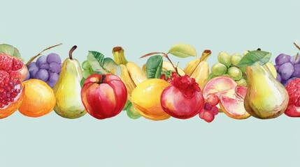 Children's drawing style fruit pattern,Drawings with crayon,Various fruits by crayon color,Painting like a child,Strawberry,orange,grape,Recreation and painting,Doodle drawing by hand.