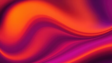 Obraz premium Abstract background with smooth flowing waves of orange and purple creating a soft gradient effect
