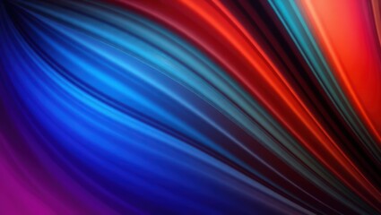 Obraz premium Abstract colorful flowing lines creating a dynamic and vibrant visual effect in a modern style