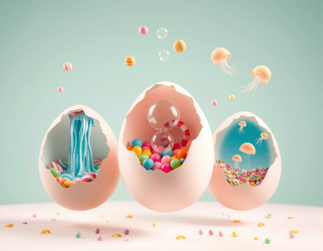 Surprise Worlds Inside Easter Eggs
