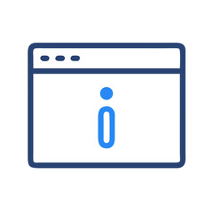 Info Browser Page Window Icon Design