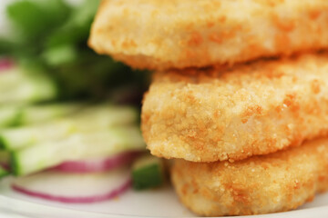 Crispy fish fillet made of Alaska Pollock