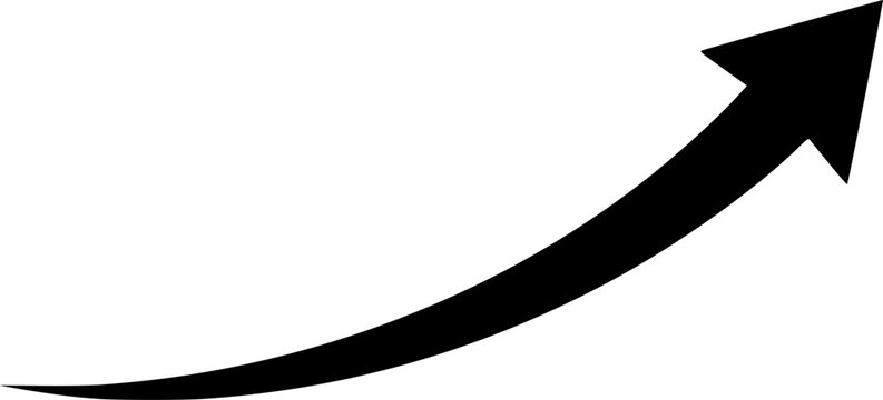  NewVectorIllustrationSign nvis - curved arrow right direction vector sign . isolated transparent . black large . big simple icon .