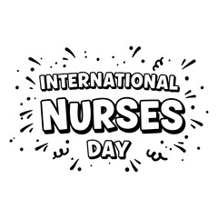 Fototapeta premium International Nurses Day Graphic Design
