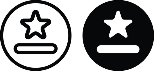 Star Icon. rating icon vector. favourite star icon