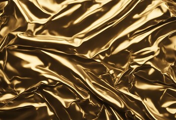 wrinkled shiny golden background crumpled metal texture foil design folded luxury closeup gold sheet paper shimmer leaf fractured wallpaper grunge shine glossy surface rough decorative pattern