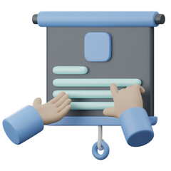 3D Data Presentation Icon